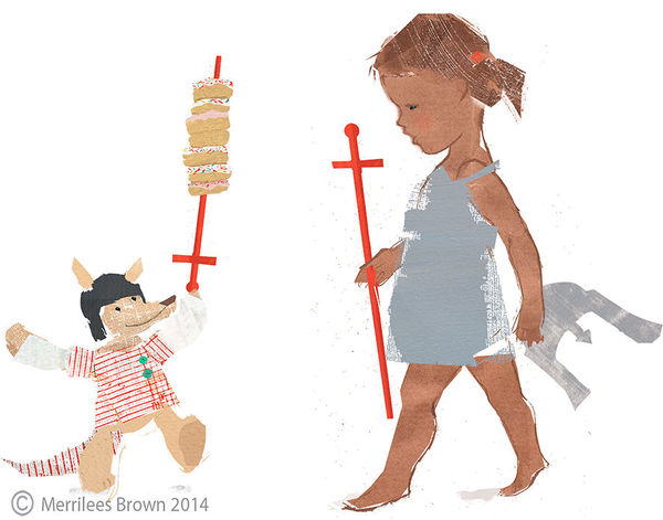Rosie a warrior. A story about imagination and creative play.